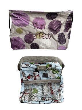 THIRTY-ONE Sq. Utility Tote Sketchy Dot & Littles CarryAll Caddy SnowDaze Bundle